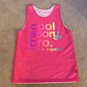 Cool story, bro. Tell it again. Mesh pinny